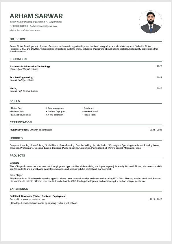 Creative CV Template