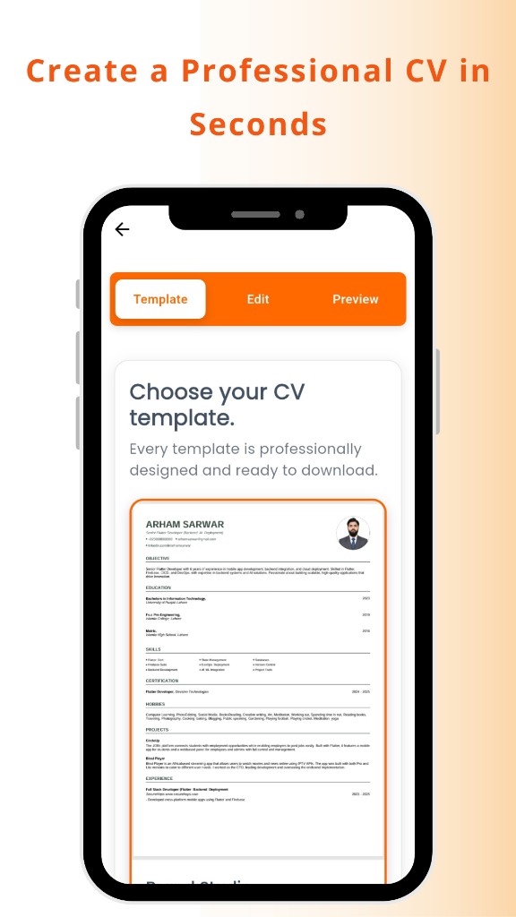 ShowSkill - Create CV in Seconds