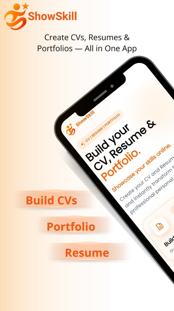 ShowSkill App - Build CVs, Portfolios & Resumes